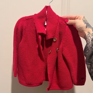 Red baby sweater